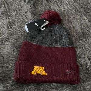 Nike Minnesota Golden Knit Pom Pom Beanie NWT